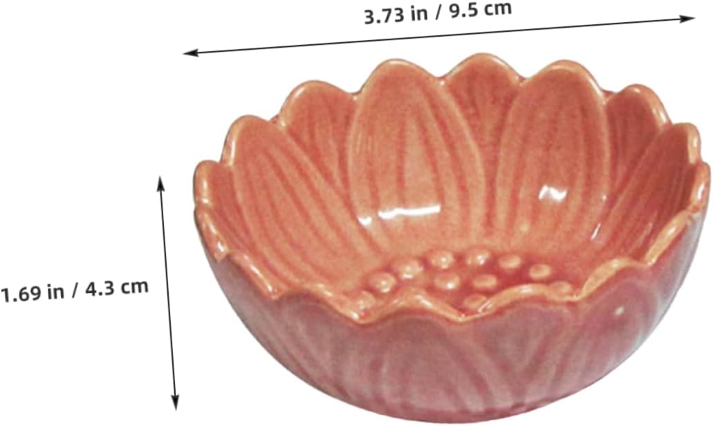 2pcs Lotus Ceramic Tray for Aromatherapy Incense and Candle Holder