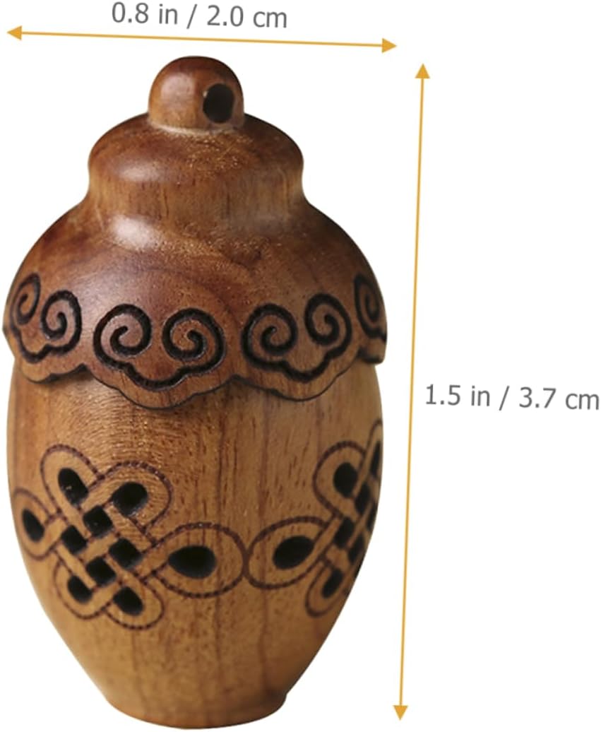 Hollow Aromatherapy Bottle Pendant with Rotating Design