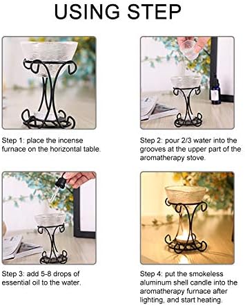 ZJchao Aromatherapy Candle Holder Incense Burner