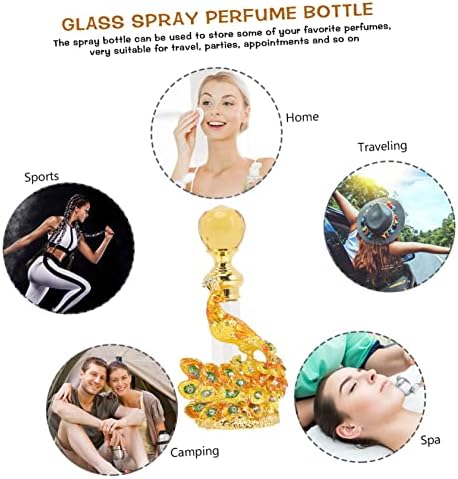 Vintage Refillable Perfume Bottle for Essential Oils and Home Decor