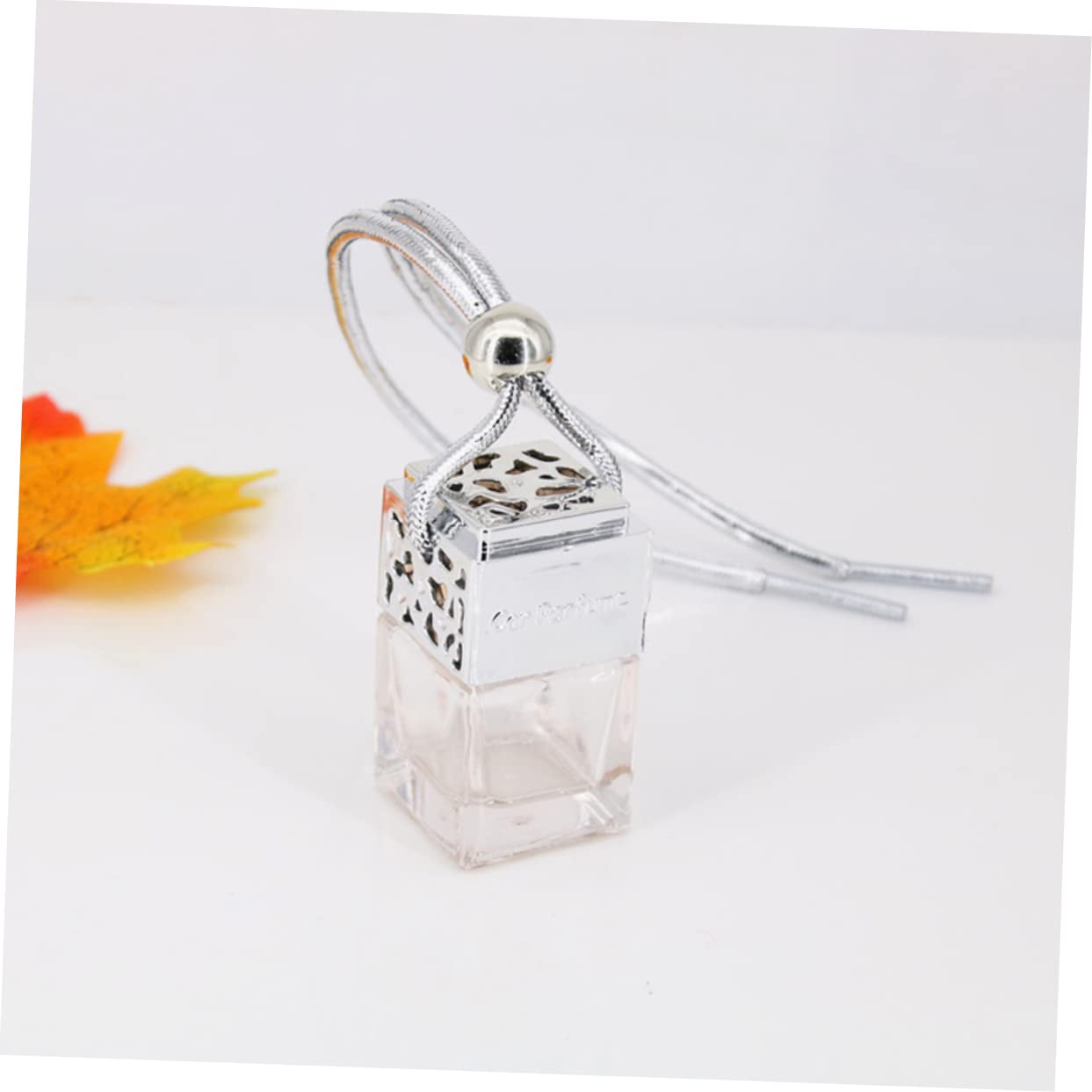 Glass Perfume Bottle with Hanging Pendant for Car