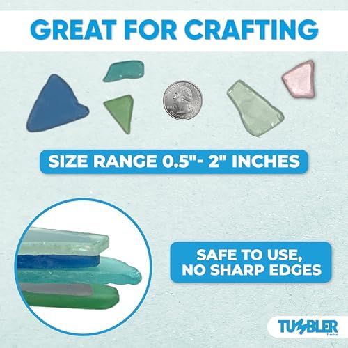 Tumbler Home Sea Glass for Decor Crafts