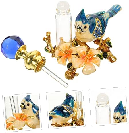 Mikinona Vintage Glass Essential Oil Bottle Decorative Refillable