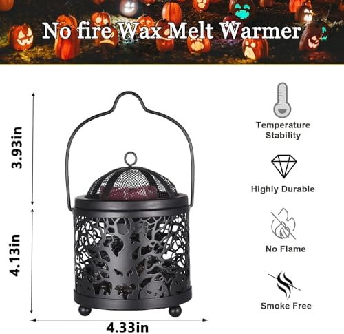 Dicimi Halloween Candle Wax Warmer with Skull Design