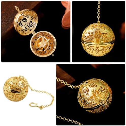 POPETPOP Brass Aromatherapy Ball Pendant for Home and Car