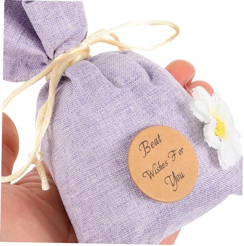 ABOOFAN 10Pcs Lavender Sachet Bags Refillable Empty Drawstring Pouches for Fragrance Storage