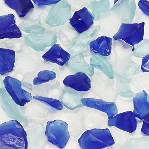 Ausluru 5LB Frosted Sea Glass Vase Fillers