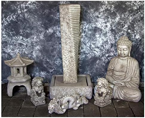 Rustic Twist Fountain with Oriental Pagoda and Kamakura Buddha