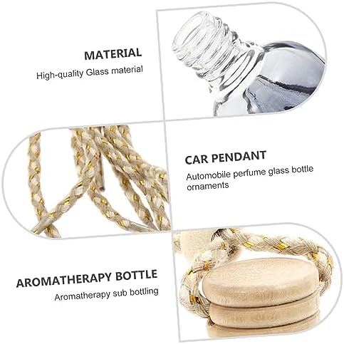 Zerodeko 4 Pcs Car Hanging Perfume Bottles Set
