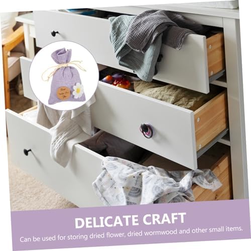 ABOOFAN 10Pcs Lavender Sachet Bags Refillable Empty Drawstring Pouches for Fragrance Storage