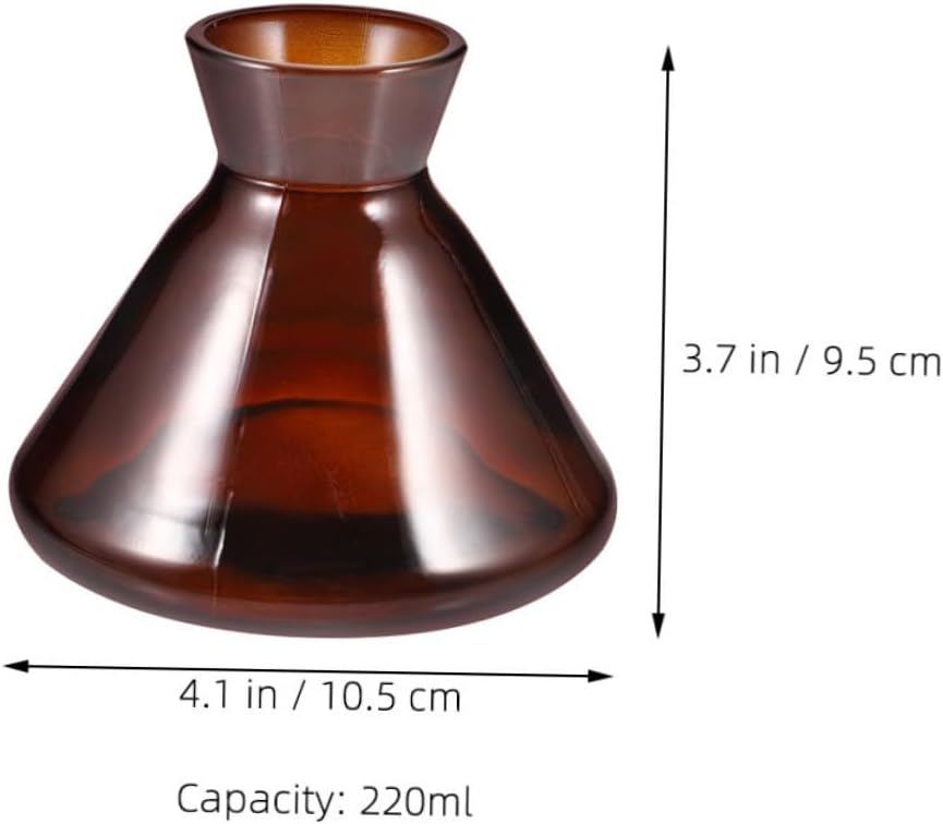 LIFKOME 2Pcs Wide Mouth Glass Diffuser Bottles