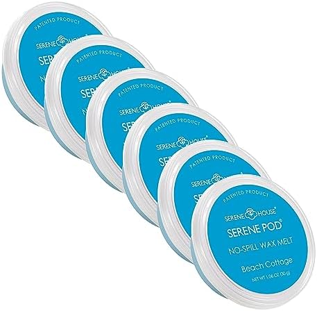 Serene House Beach Cottage No-Spill Wax Melt Pods 6-Pack