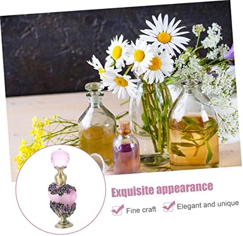 VICASKY 2Pcs Vintage Perfume Bottle Elegant Decorative Essential Oil Container