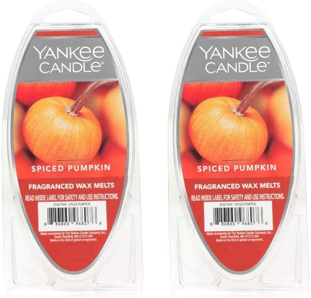 Yankee Candle Spiced Pumpkin Wax Melts Lot of 2