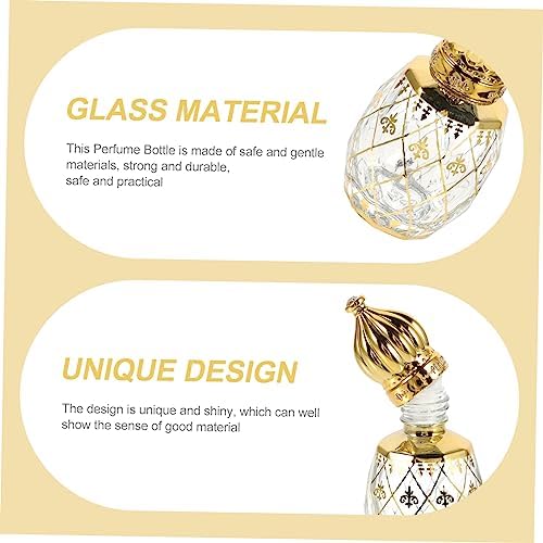 Middle Eastern Perfume Bottle Essential Oil Roller Empty Aroma Decorative Sample Air Tight Travel Size