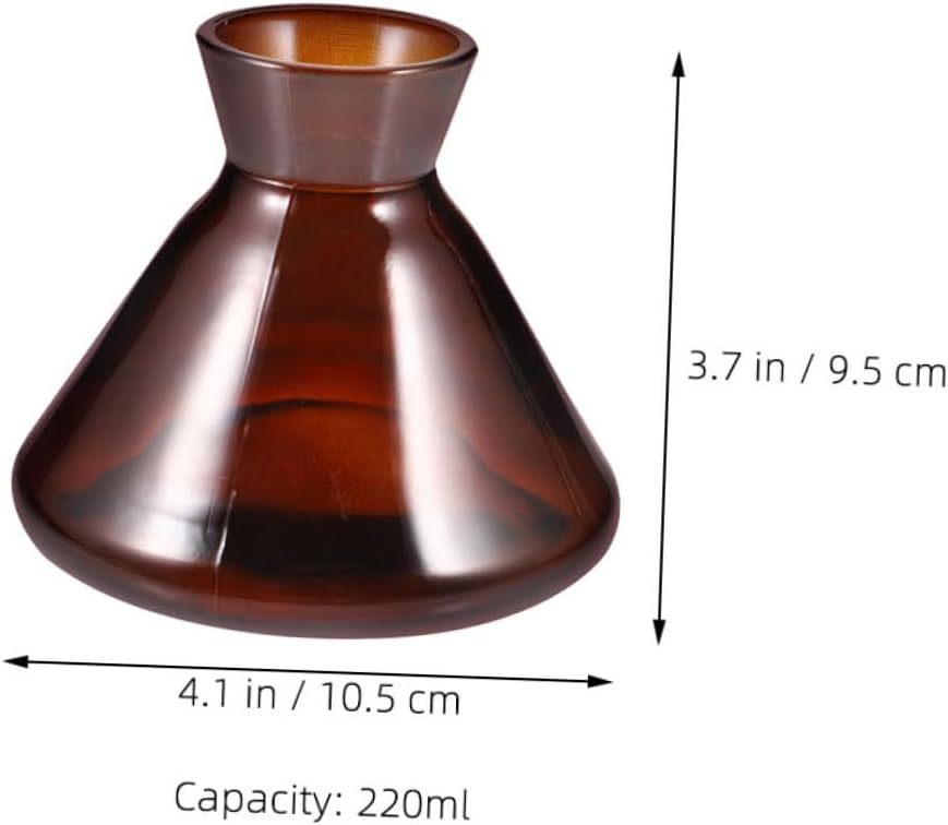 ABOOFAN 2pcs Elegant Glass Aromatherapy Diffuser Bottles