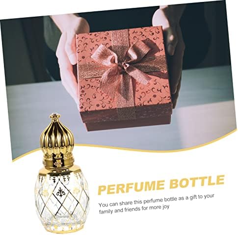 Cabilock 8ml Refillable Middle Eastern Gold Crown Aroma Bottle
