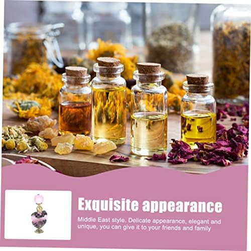 VICASKY 2Pcs Vintage Perfume Bottle Elegant Decorative Essential Oil Container