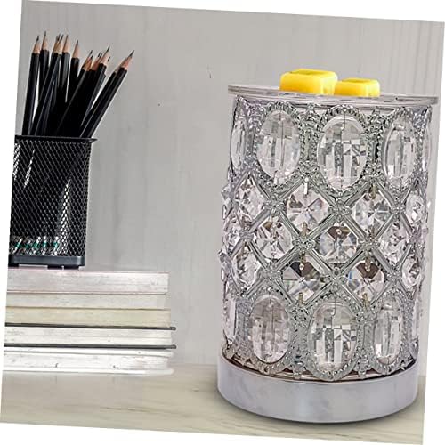 Wakauto 1pc Glass Aromatherapy Furnace Night Light Diffuser Warm Wax Melting Lamp for Home Decor