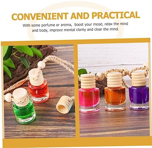 VOSAREA 12Pcs Transparent Aroma Bottles with Caps