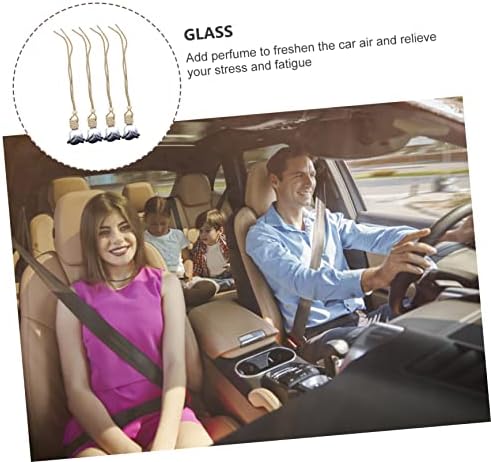 CHILDWEET 4pcs Car Air Perfume Bottle Pendants Decorative Diffusers