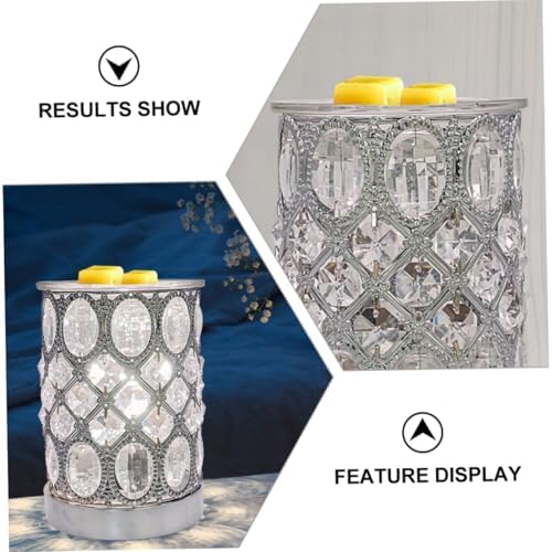 1pc Aromatherapy Lamp Night Light Crystal Essential Oil Burner for Home Bedroom