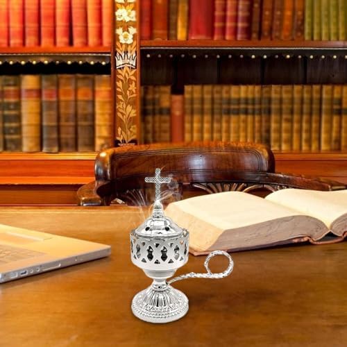 Electric Oud Incense Burner - Metal Aroma Diffuser for Relaxation