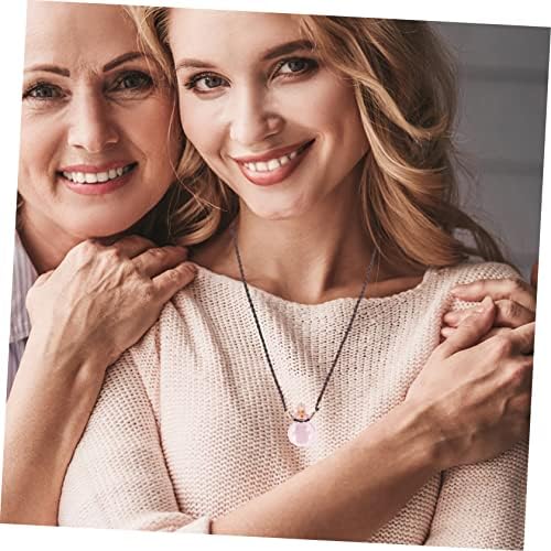 VINTORKY Glass Essential Oil Diffuser Pendant Necklace Car Decor Accessory