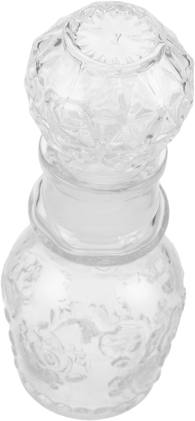 Vintage Miniature Glass Perfume Bottle for Travel and Home Decor