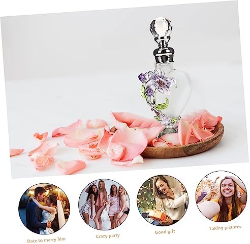 ERINGOGO Vintage Style Perfume Bottle 10ml Glass Aromatherapy Container