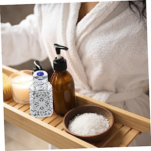 Belliuffy Essential Oils Perfume Bottle Empty Glass and Alloy Travel Toiletry Refillable Decorative