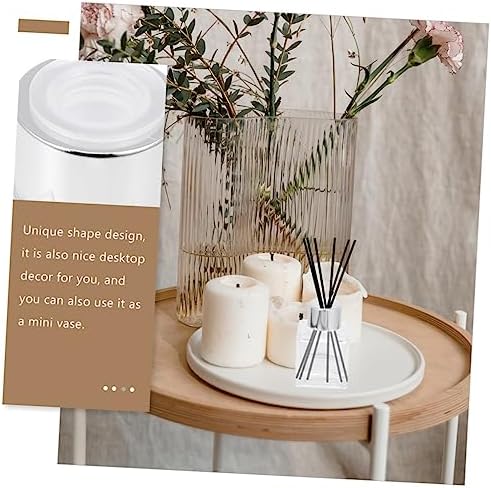Happyyami 50ml Glass Aromatherapy Diffuser Bottle Square Design