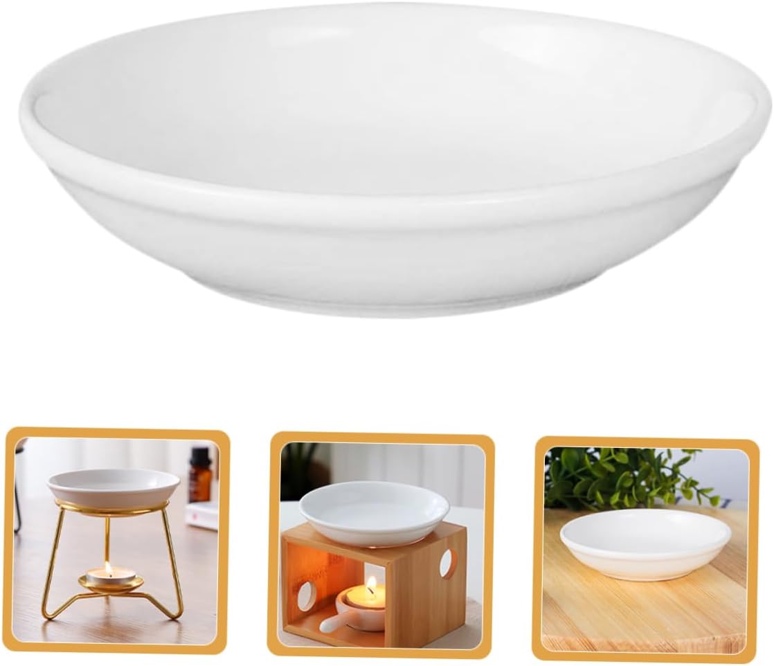 6pcs Ceramic Tea Light Candle Holders for Wax Warmers and Essential Oil Plates