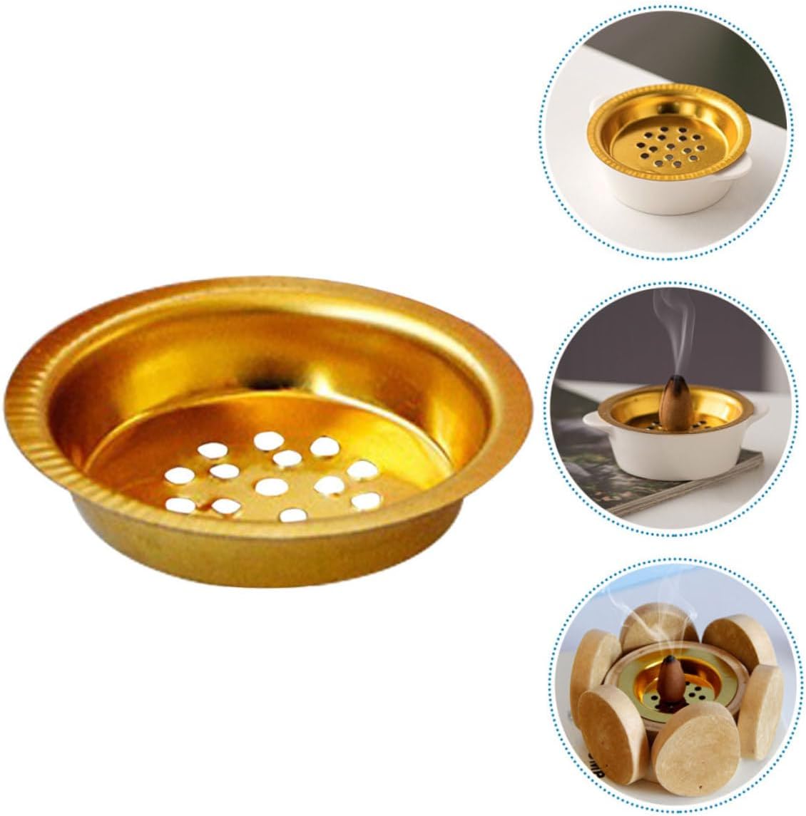 Cabilock 10pc Charcoal Burner Screens Non-Stick Sieve for Incense Burners