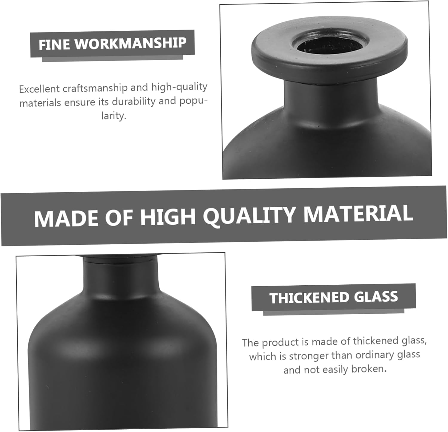 100ML Frosted Glass Aroma Diffuser Set 2-Piece