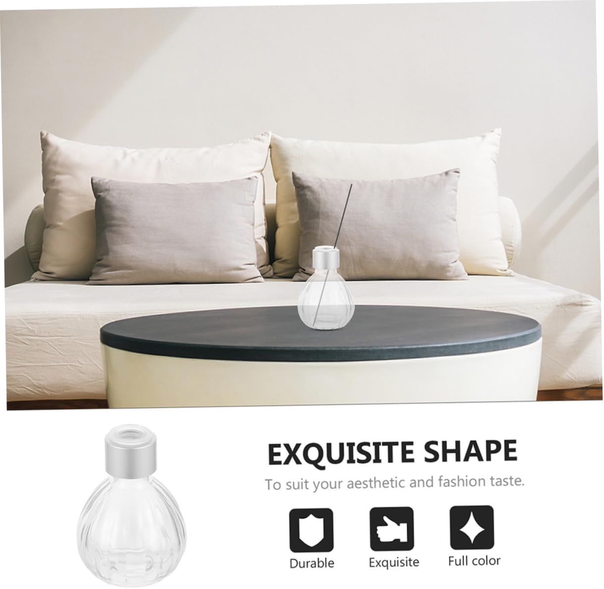 2pcs Decorative Diffuser Bottles Incense Container for Bedroom Travel Home Use