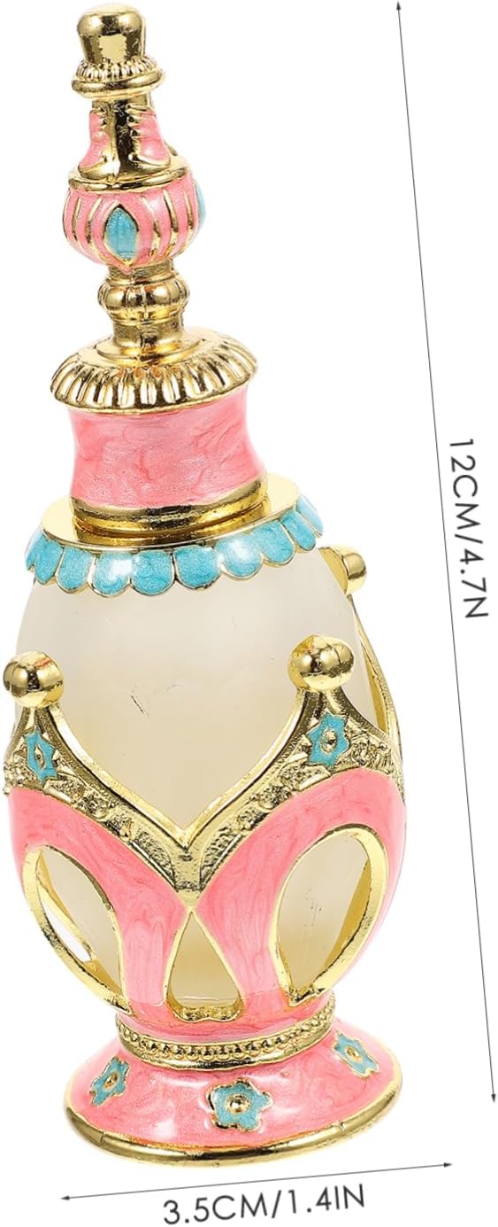 Elegant Vintage Arabian Perfume Bottle Travel Essential Oil Container