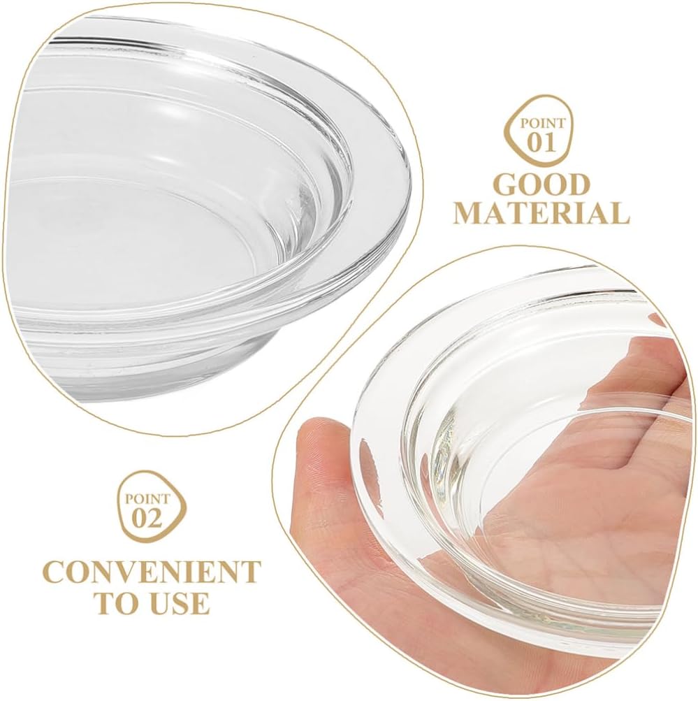 2Pcs Glass Wax Warmer Replacement Dish