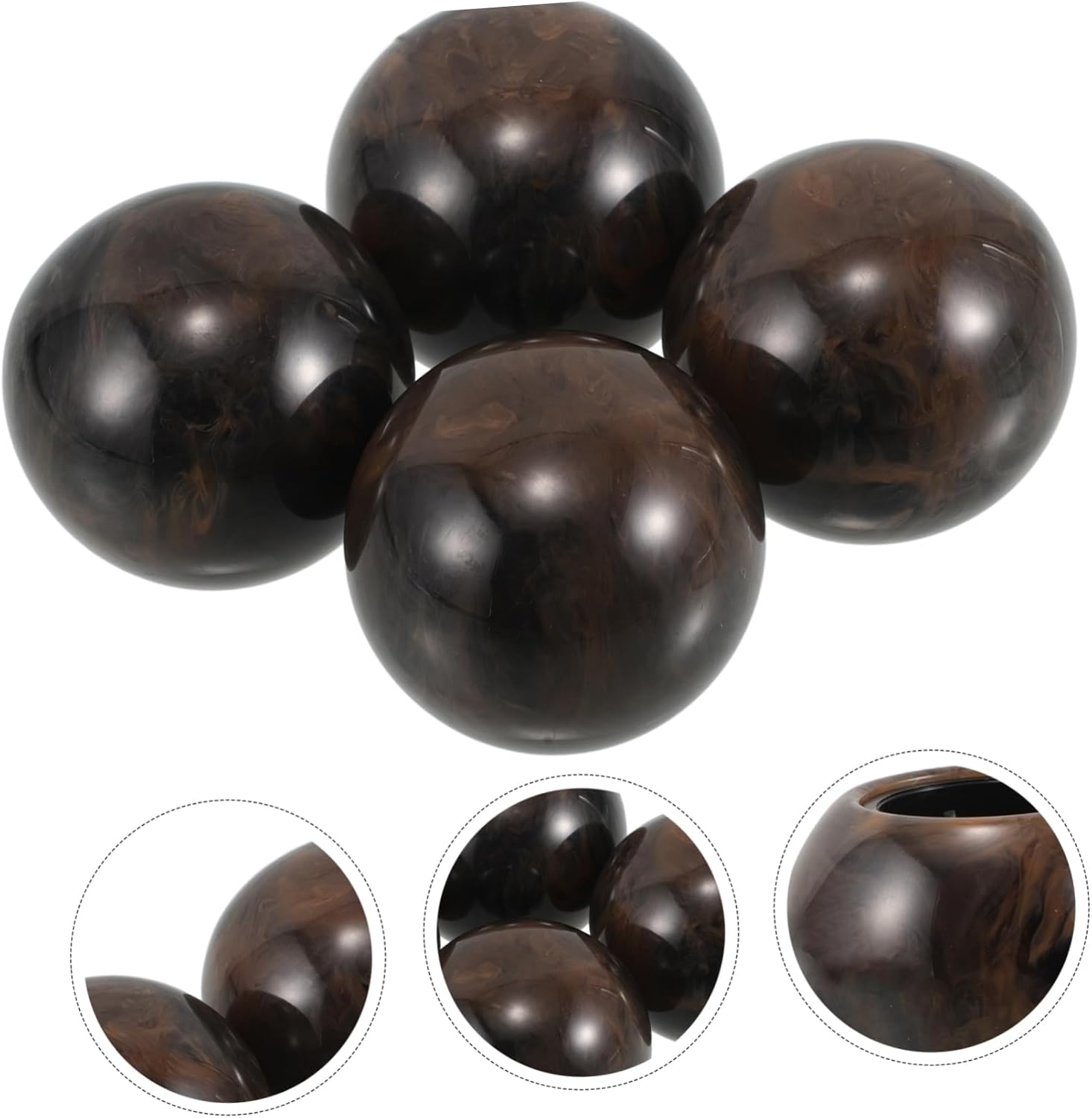4pcs Resin Round Ball Perfume Bottle Cap Replacement