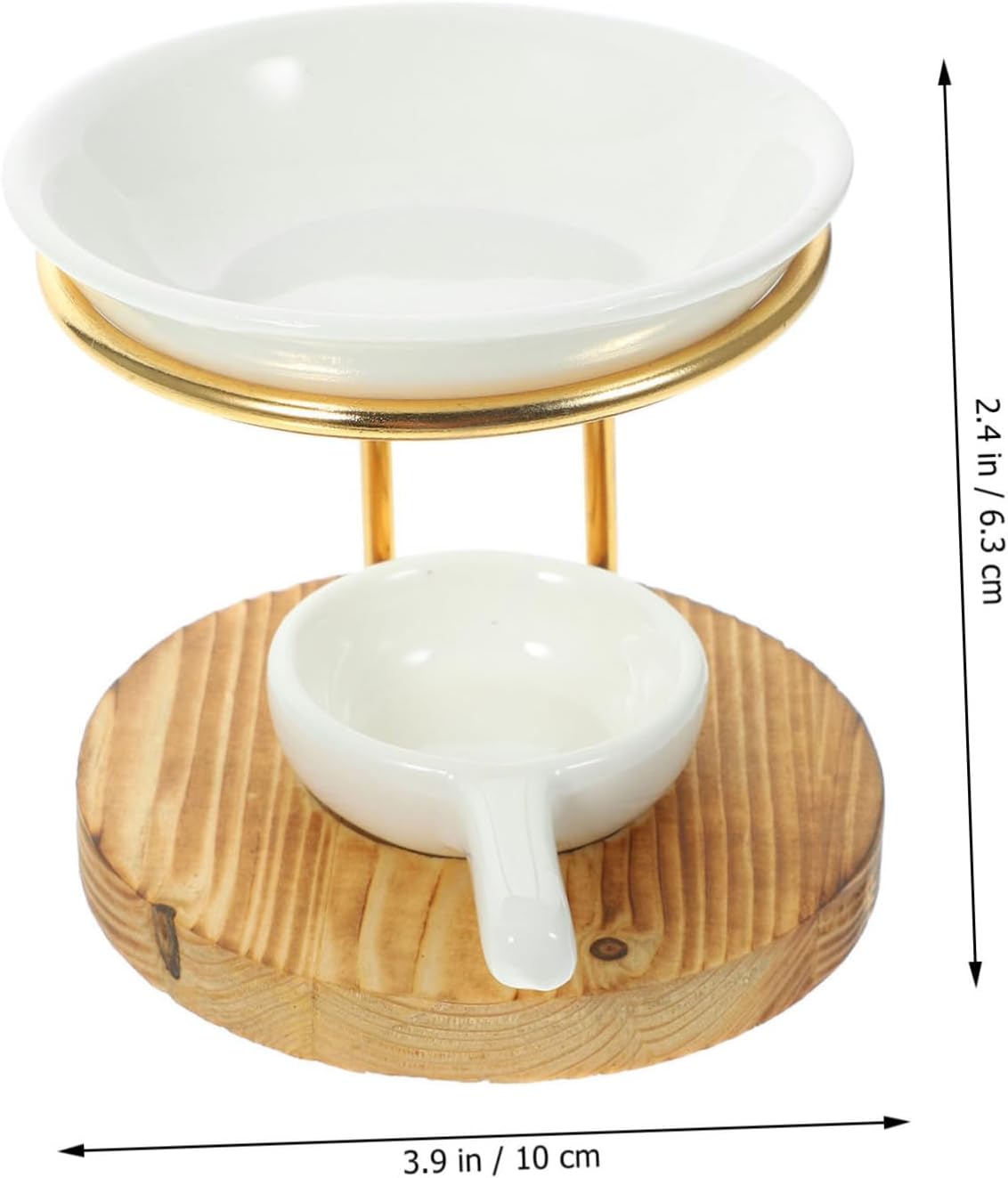 1Set Essential Oil Burner with Vintage Ceramic Design