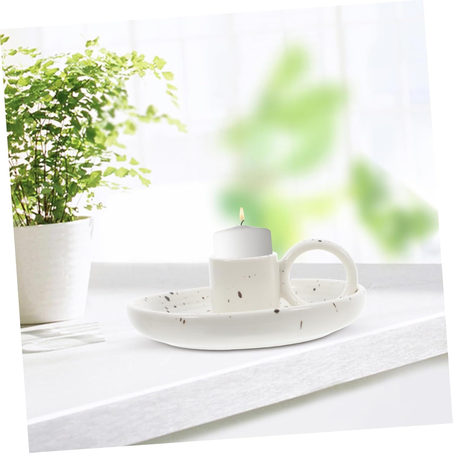 LIFKOME Ceramic Incense Burner with Handle