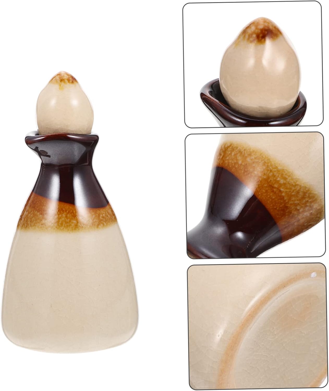 PRETYZOOM Decorative Ceramic Essential Oil Diffuser Bottle for Home Decor