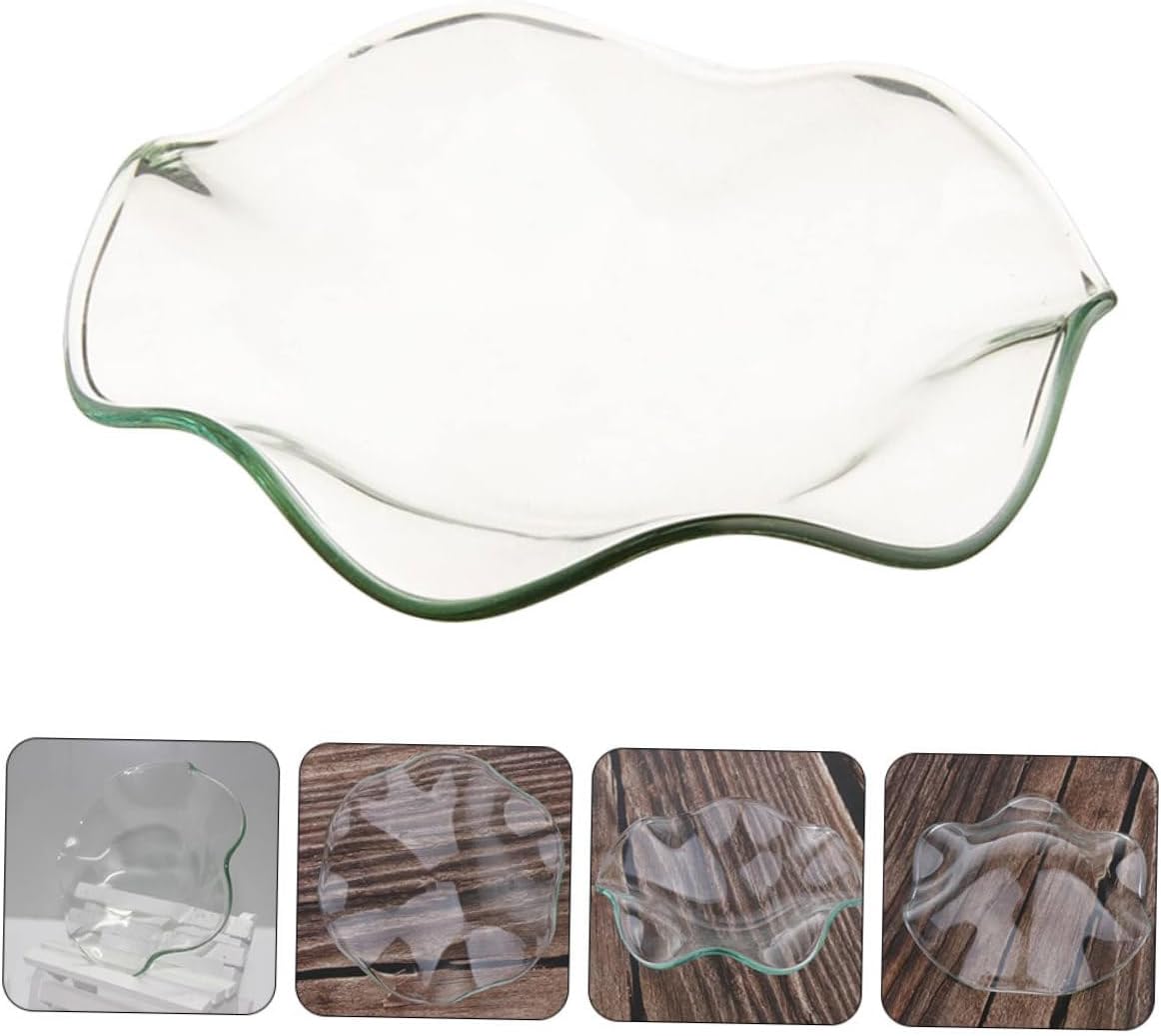 Zerodeko 3 Pcs Glass Candle Holder Replacement Dish