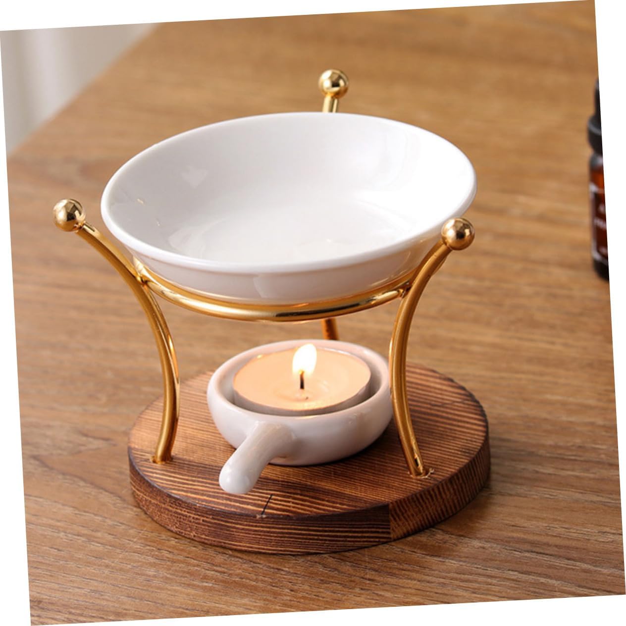 GLEAVI Essential Oil Burner with Tea Light Holder and Aroma Diffuser
