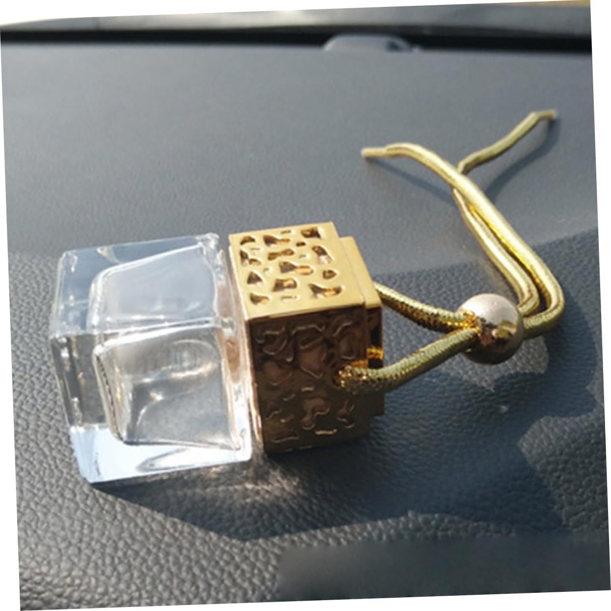 3Pcs Glass Perfume Bottle Pendant for Car Hanging Decoration
