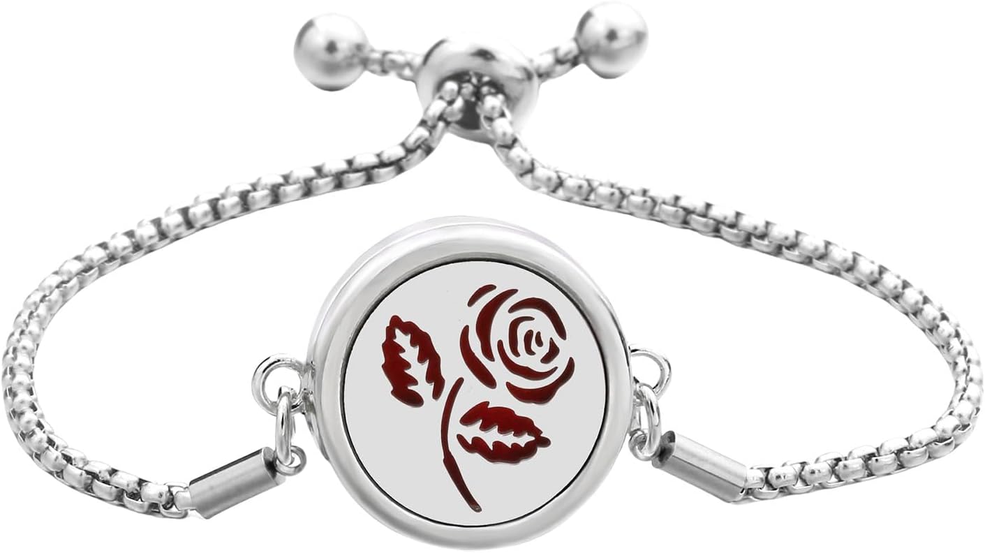 Essential Oil Diffuser Pendant Adjustable Length Bangle