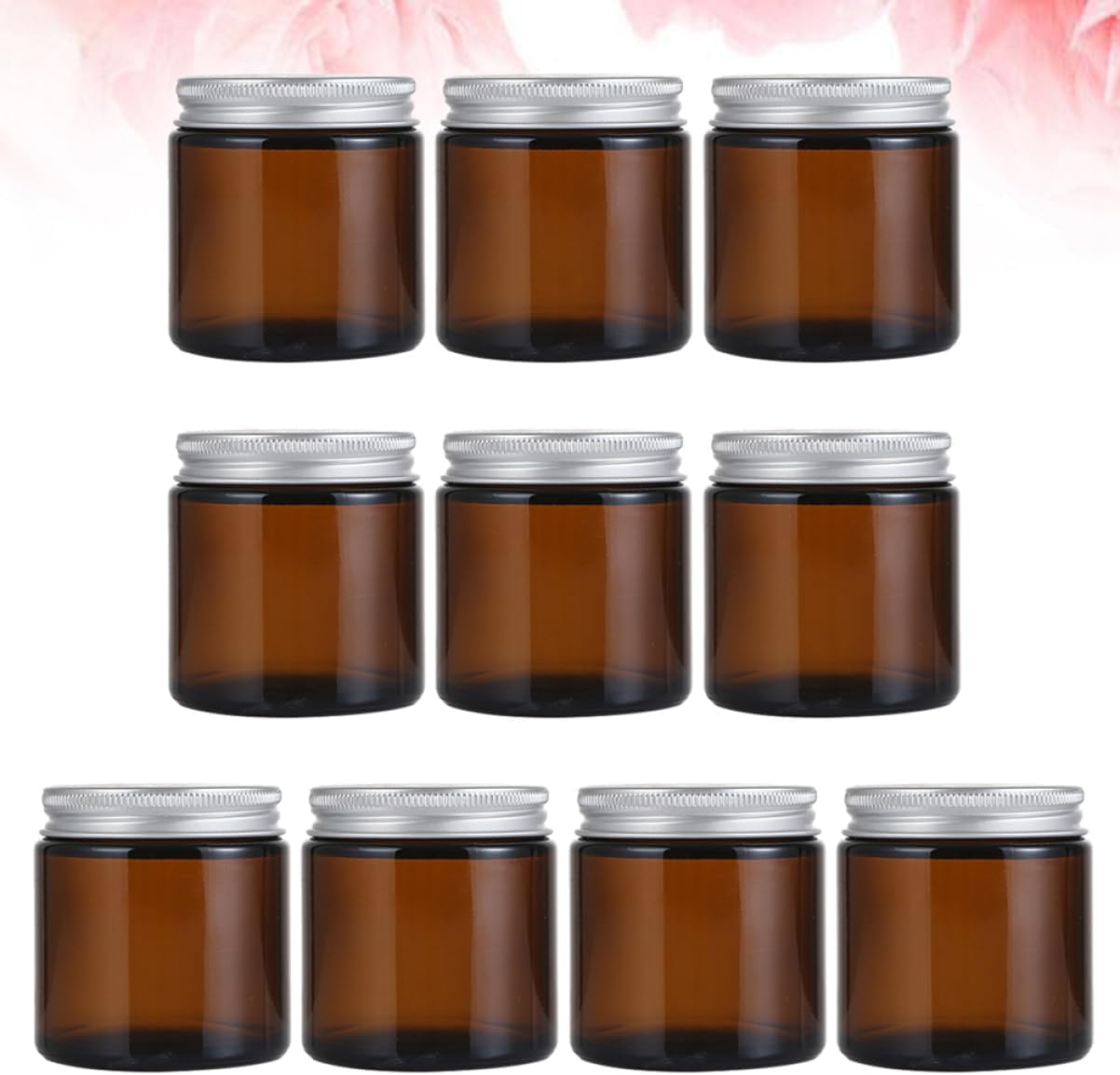 Anneome 10pcs Glass Aroma Jar Candle Holder