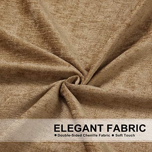 ELKCA Coffee Thick Chenille Swag Valance 30x22