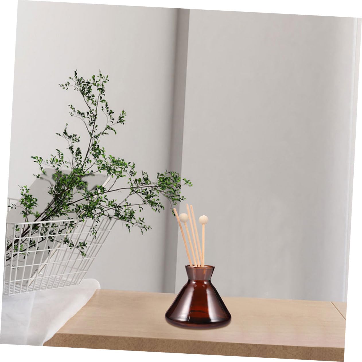 ABOOFAN 2pcs Elegant Glass Aromatherapy Diffuser Bottles