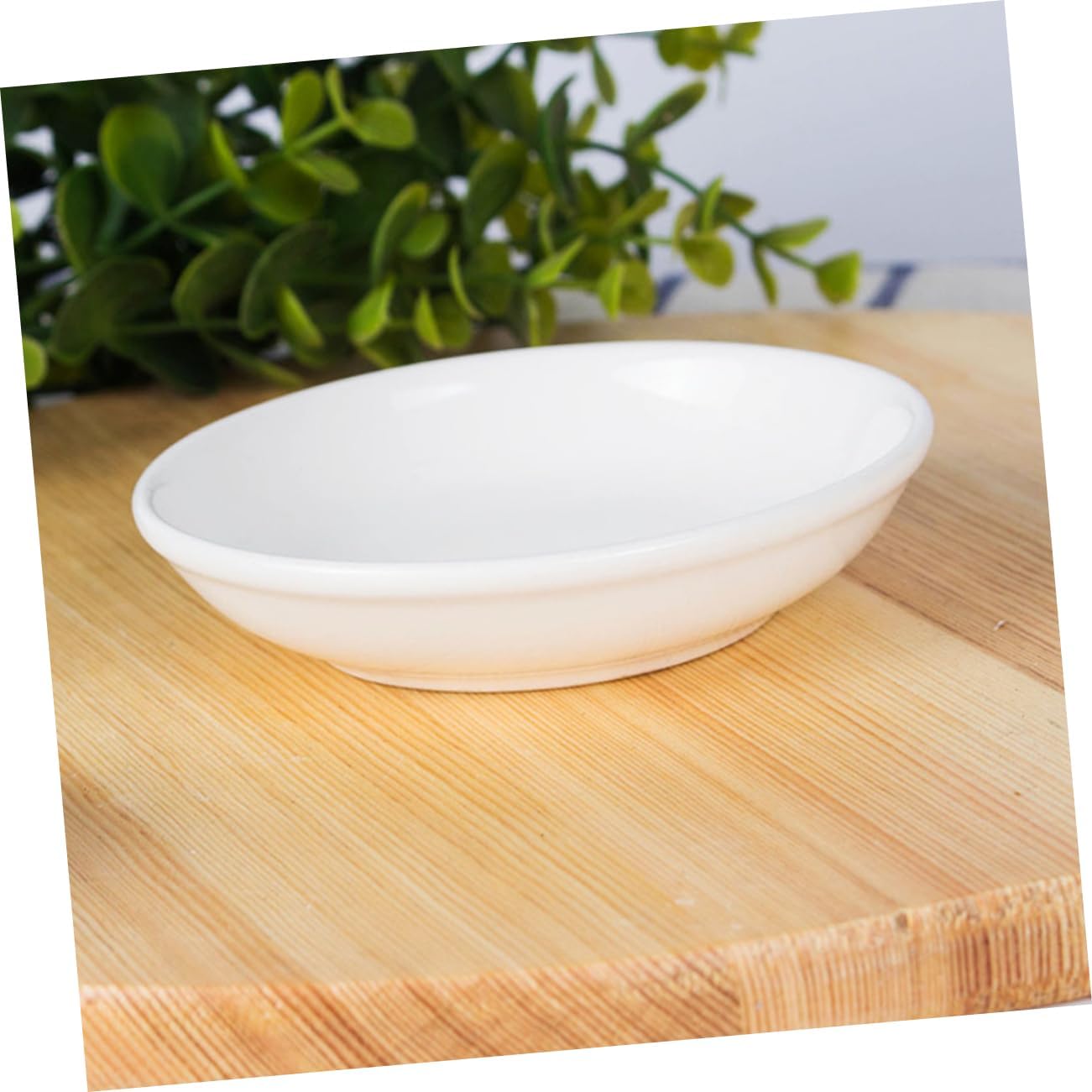 Garneck 6pcs Ceramic Essential Oil Tray for Aromatherapy Candle Melting